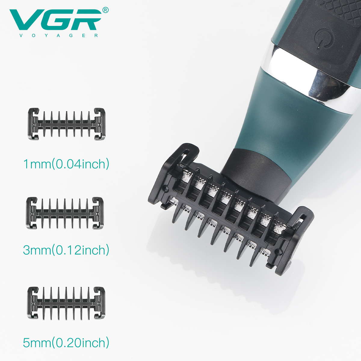 VGR afeitadora electrica para hombre afeitadora Impermeable Maquinilla de afeitar Recargable recortadora de barba Portátil maquina de afeitar cuchillas de doble cara Máquina de afeitar para hombres V-393