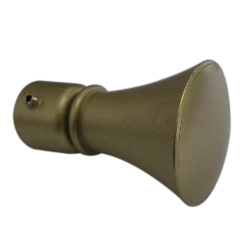 D20mm Gordijnroede Decoratieve Hoofd Trompet, gordijn Accessoires Eindstukken voor Raamdecoratie: brass painted