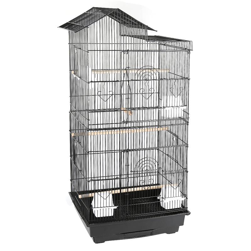 Moderne Vogelnest Vogelkooi Carbon Staal Ei Kooi Vogel Huis Outdoor Decoratieve Opknoping Parrot Nest Huizen Huisdier Vogels Slaapkamer hwc: Default Title