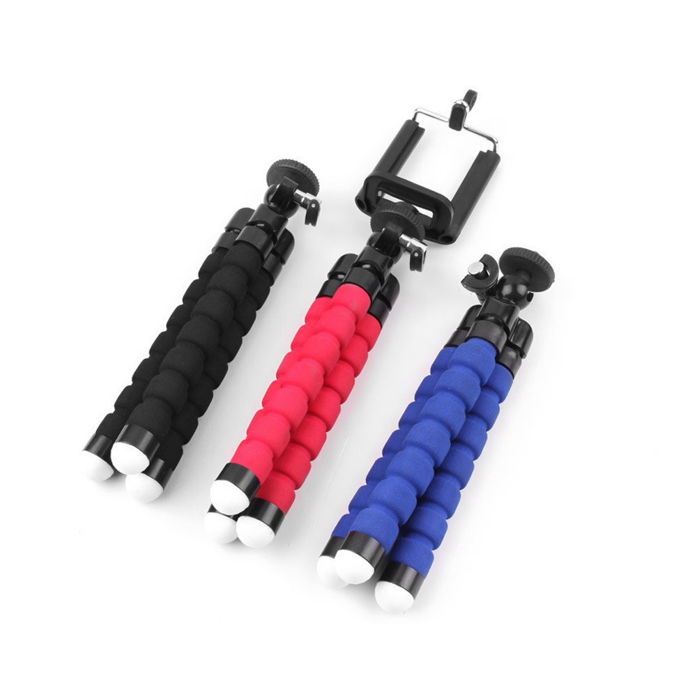 Sponge tripod octopus bracket small lazy mobile phone holder portable mobile phone universal bracket plus mobile phone clip