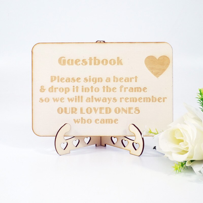1pcs Wedding decoration card sign-in desk party guest welcome card personality sign guide card