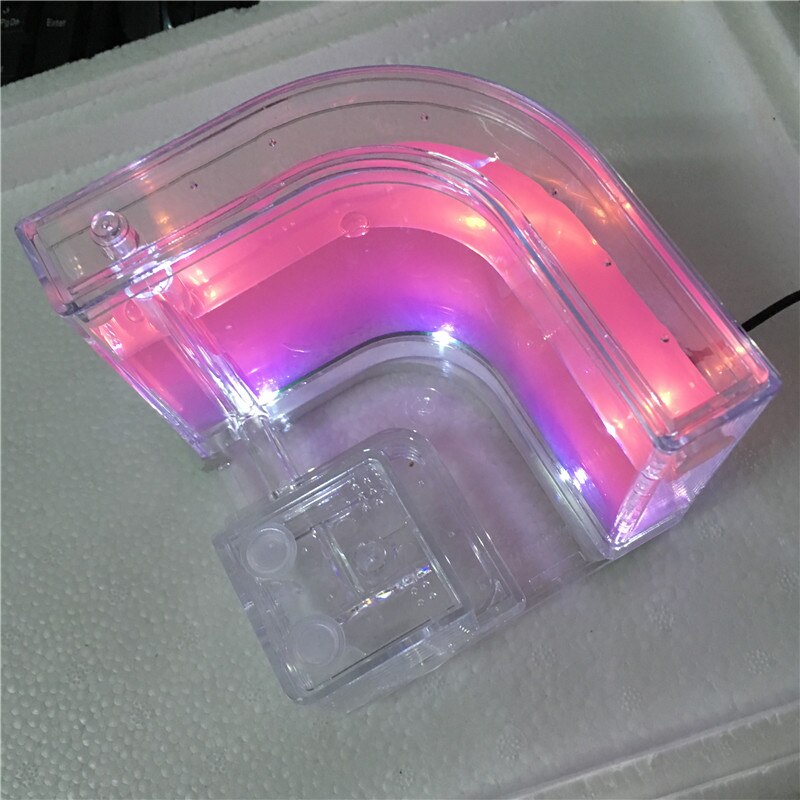 LED Ant Farm Home Ecological Insect Ecology Box Science Educational for Children Ants Pet Toys Reptile 6 Colors Ant Nest: pink LED