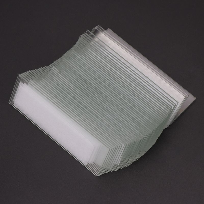 50 pçs 1mm espessura cavidade coverslips de vidro único côncavo microscópio corrediças de vidro laboratório reutilizável amostra em branco capa de vidro