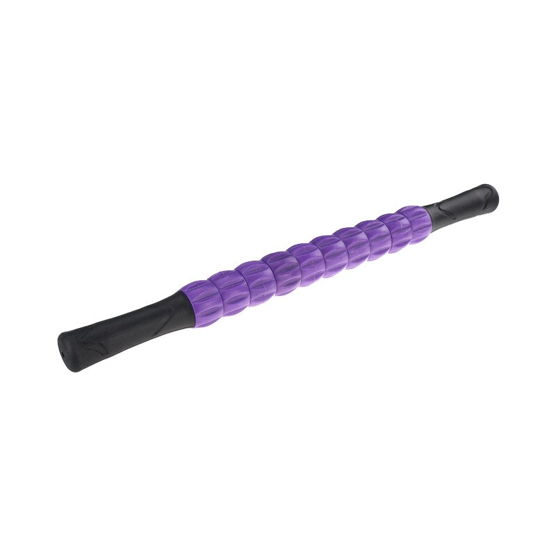 Yoga Massage Stick Leg Back Relaxation PVC Roller Muscle Deep relaxation relieve the pain Yoga Block Gym Fitness Equipment: Purple 