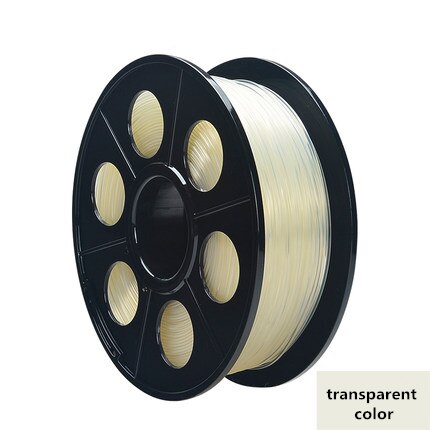 Nylon3D-filamento para impresora, 1,75mm, 1KG, PLA, ABS, PLA, madera, TPU, PETG, ASA de carbono, PP, PC: transparent