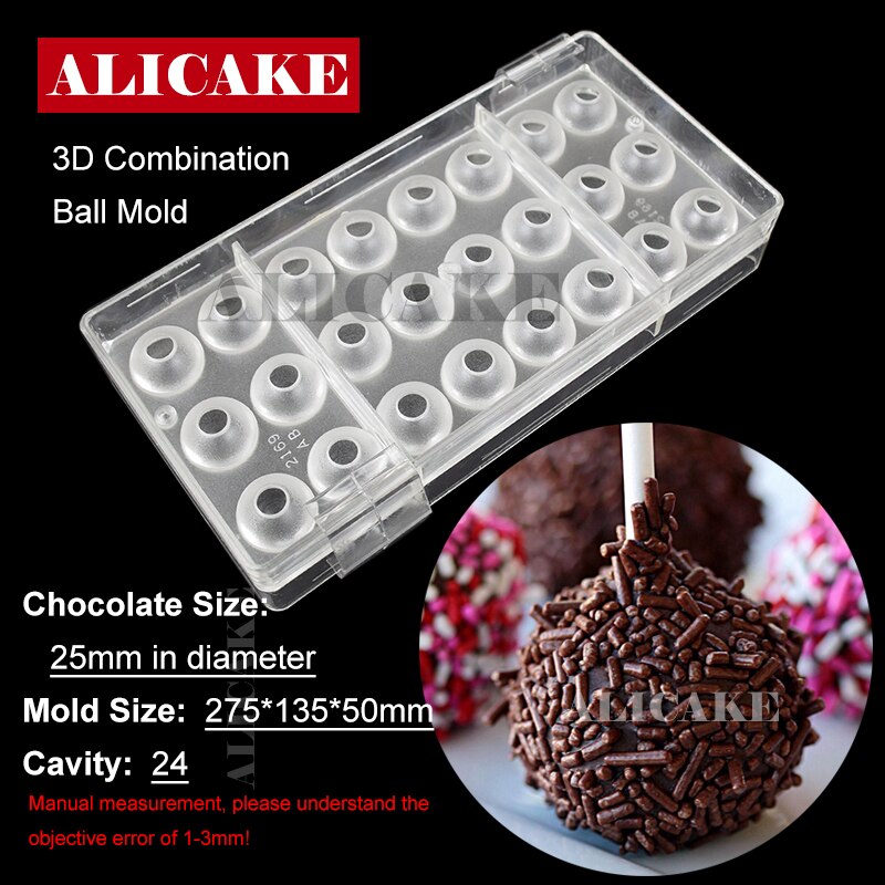 3D Polycarbonaat Chocolade Mallen Gereedschap Lade Vorm Mal Voor Chocolade Bar Cakevorm Zoetwaren Bakken Gebak Bakkerij Gereedschap: 2169AB
