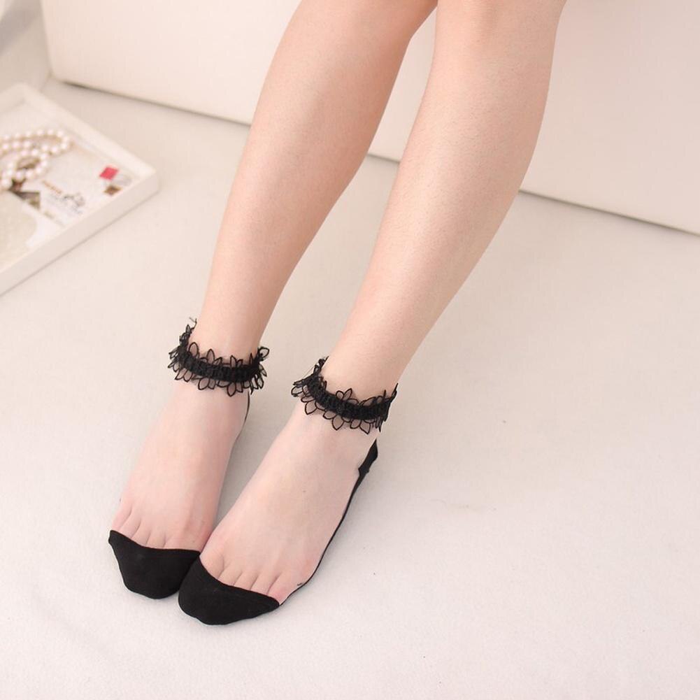 Spring Summer Retro Ankle Socks Pearl LIttle Floral Sock Mesh Patchwork Breathable Cotton Scck Cute Soft National style Hosiery: A2