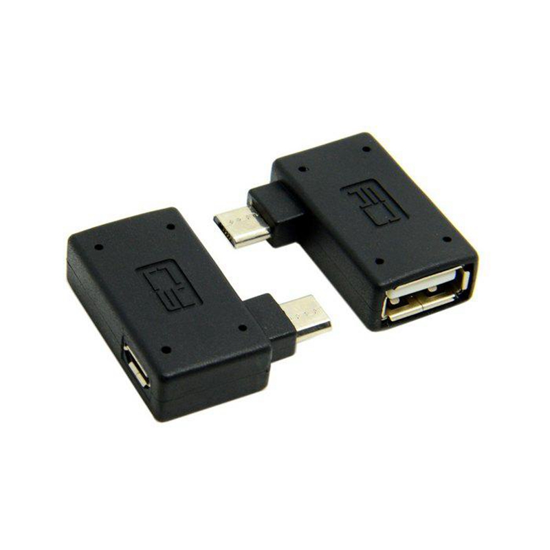 Adaptateur Micro USB OTG à 90 degrés pour Fire Stick TV Snes mini Classic Nes Mini avec alimentation coudée gauche droite