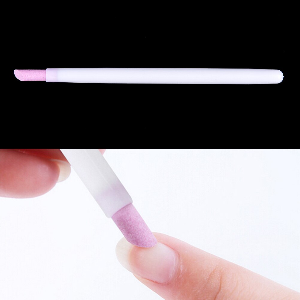Lápiz para cutícula de piedra para cutícula, de cuarzo, para el cuidado de la manicura, 1 unidad