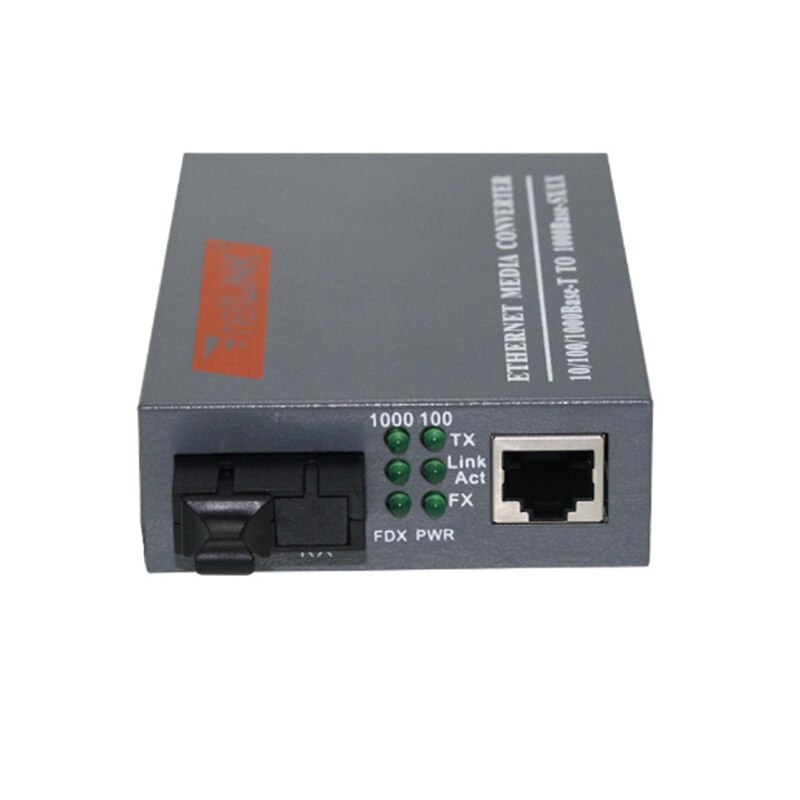 HTB-GS-03 Optische Fiber Media Converter Sc 1000M Singlemode Enkele Vezel Transceiver Single Fiber Converter 5Km