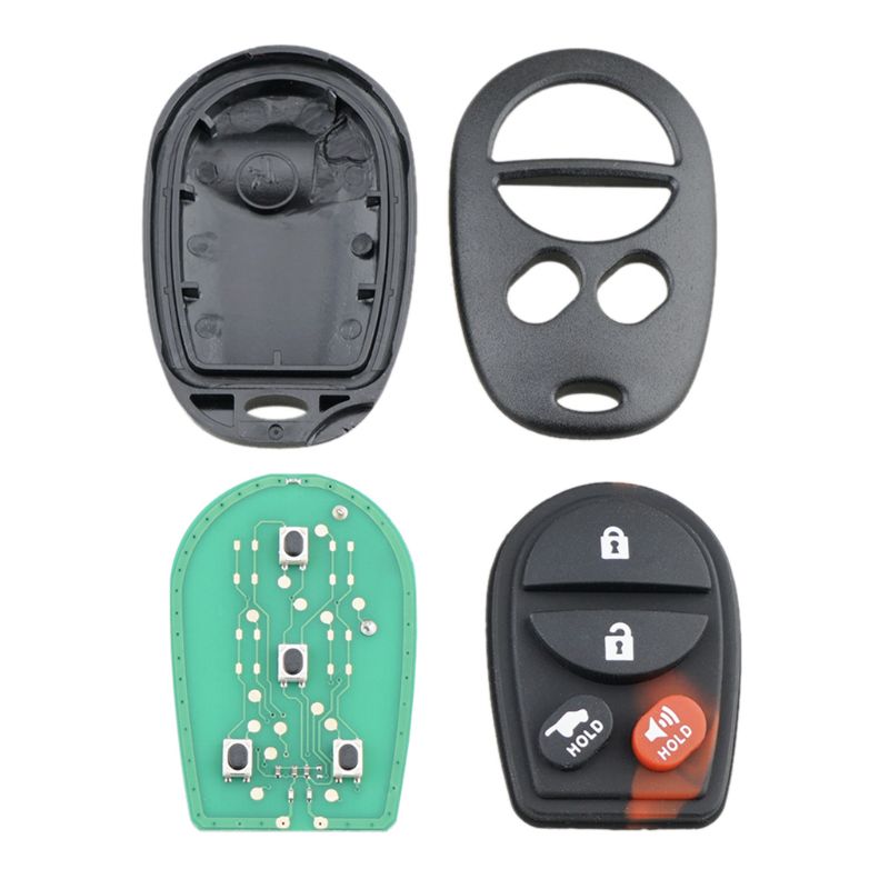 4- knapps fjernkontroll for bilnøkkel uten nøkkel for toyota avalon solara 2005 2006
