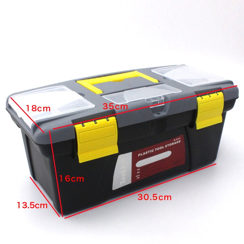 Portable Plastic Hardware Toolbox Household Small Size Multifunction Maintenance Toolbox Car Storage Box Anti-fall Box