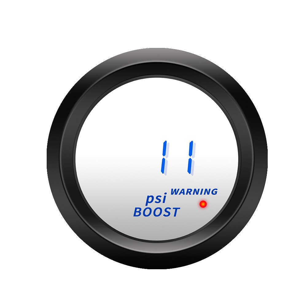 2 Inch 52 Mm Turbo Boost Gauge Vacuüm Druk Meter-30 ~ 30 Psi Bar Blauwe Led 12V water Temp Oliedruk Gaugetachometer Controller: Boost Gauge PSI