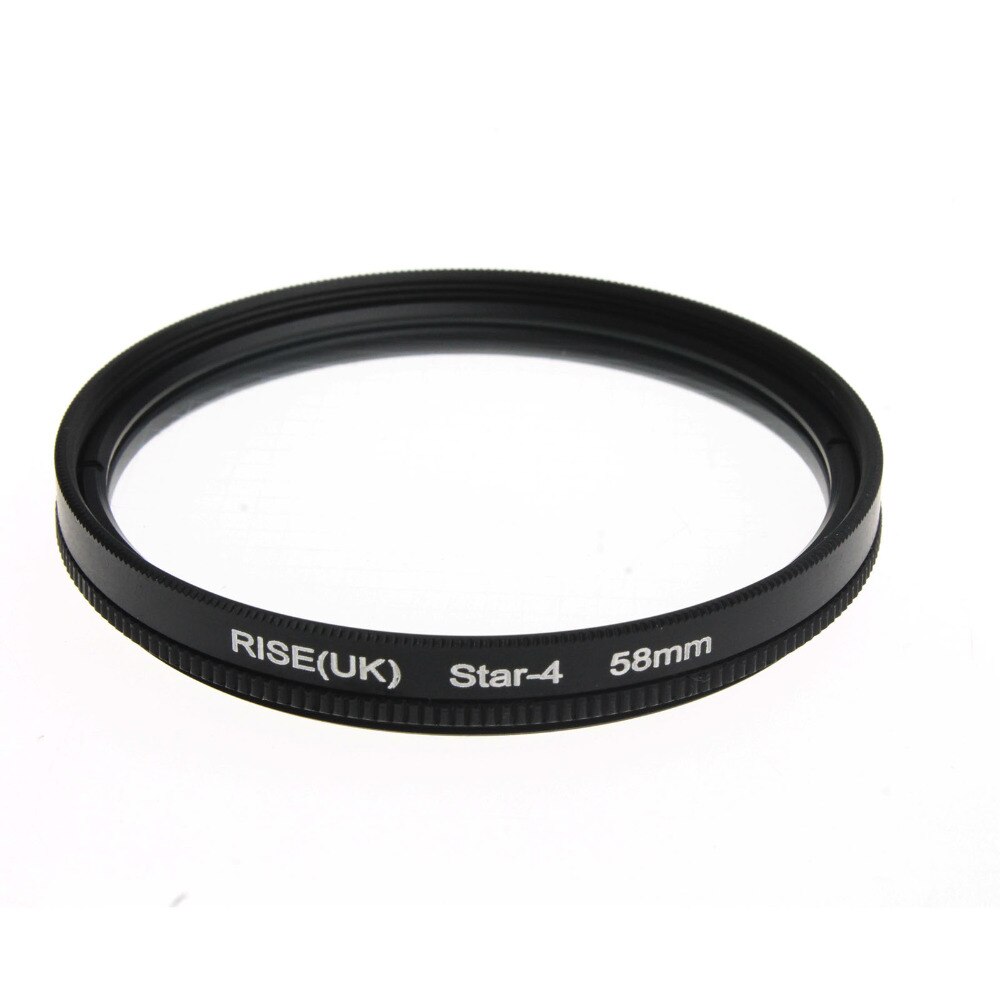 aankomst 58MM 4 Point Star Filter voor Canon EF 18-55mm 50mm 85mm Camera lens