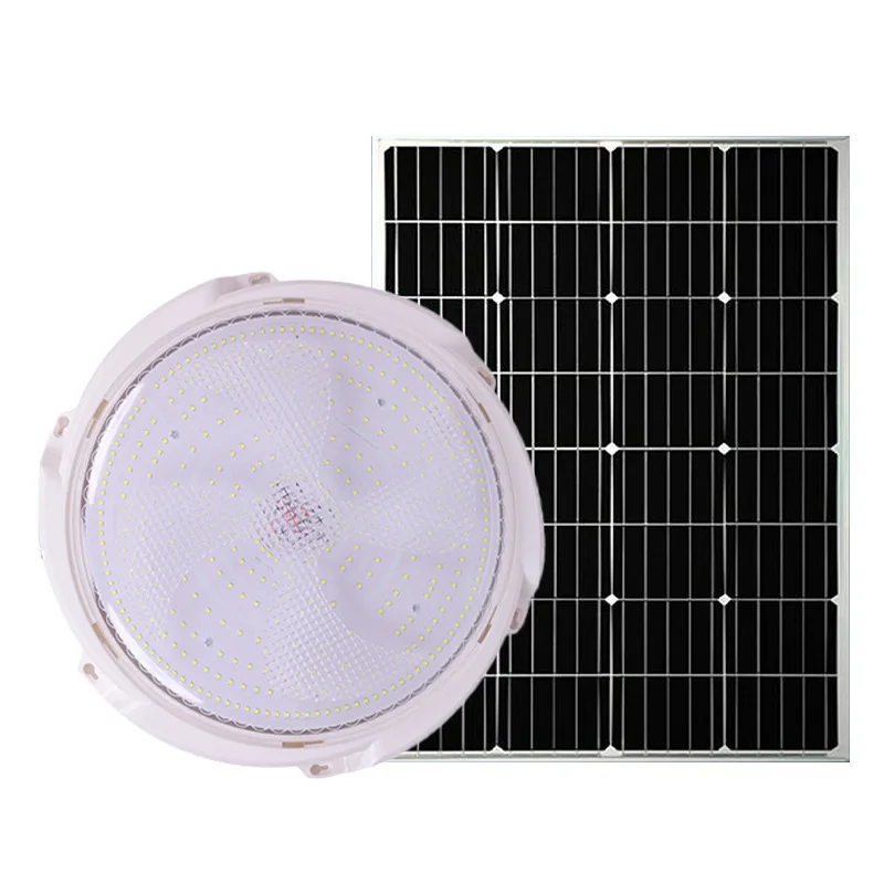 Luz Solar de techo para exteriores, Panel separado IP66, lámpara de techo impermeable, pasillo interior, balcón, dormitorio, luz con Sensor Solar