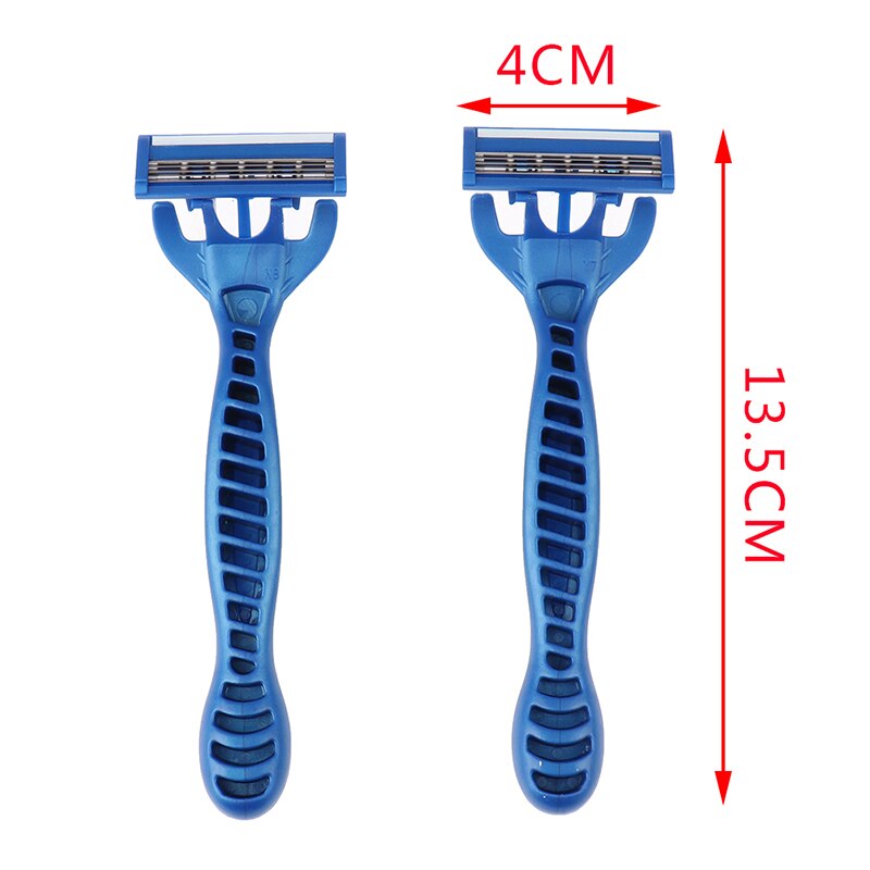 2 Stuks Vervangbare Straight Veiligheid Scheermes 5 Lagen Scheermesjes Met 1 Handvat Mannen Scheerapparaat Scheermesjes Gezicht zorg
