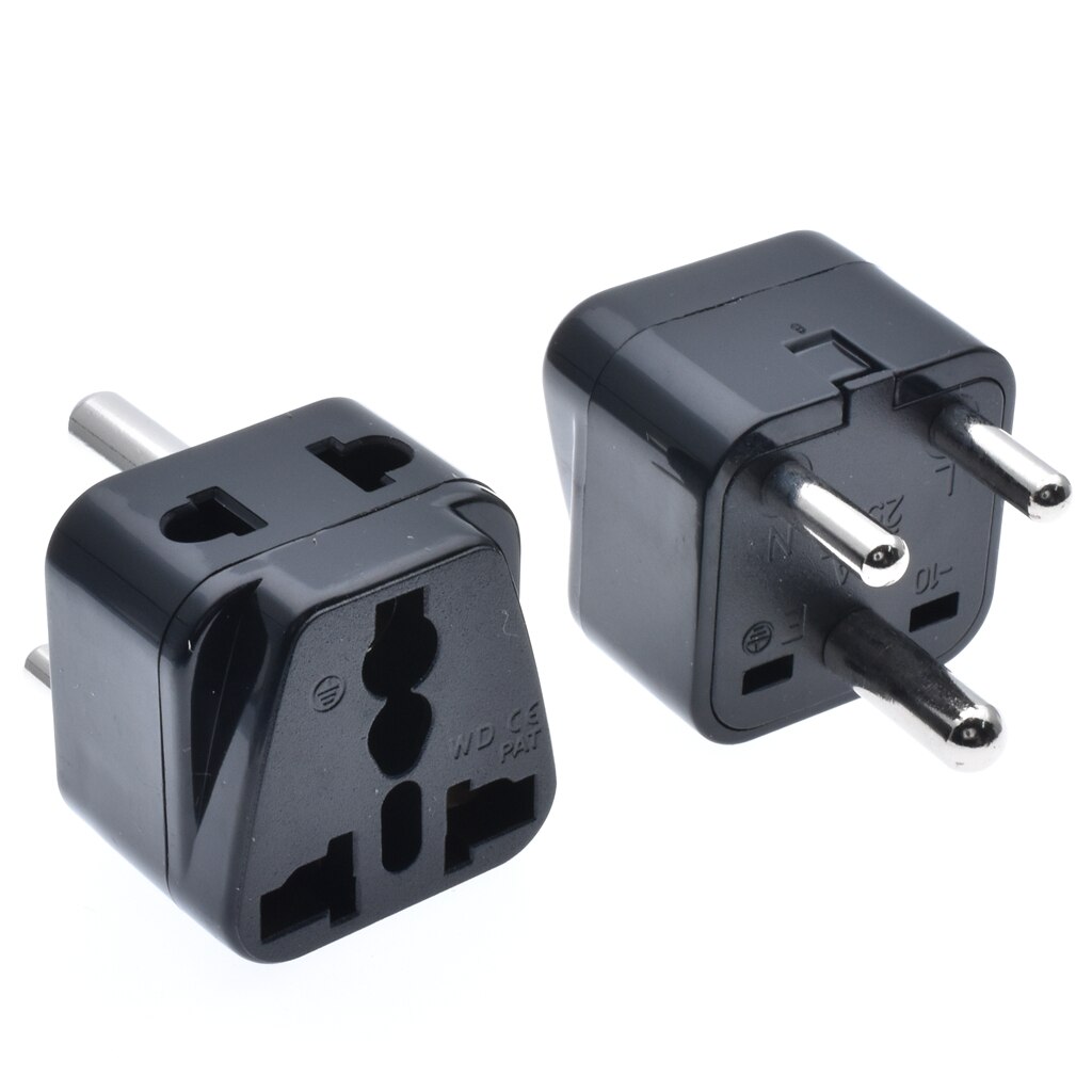 IEC Type D UK/AU/US/EU to Small South Africa Power Plug Converter Adaptor India Nepal Sri Lanka Tourism converter safety door