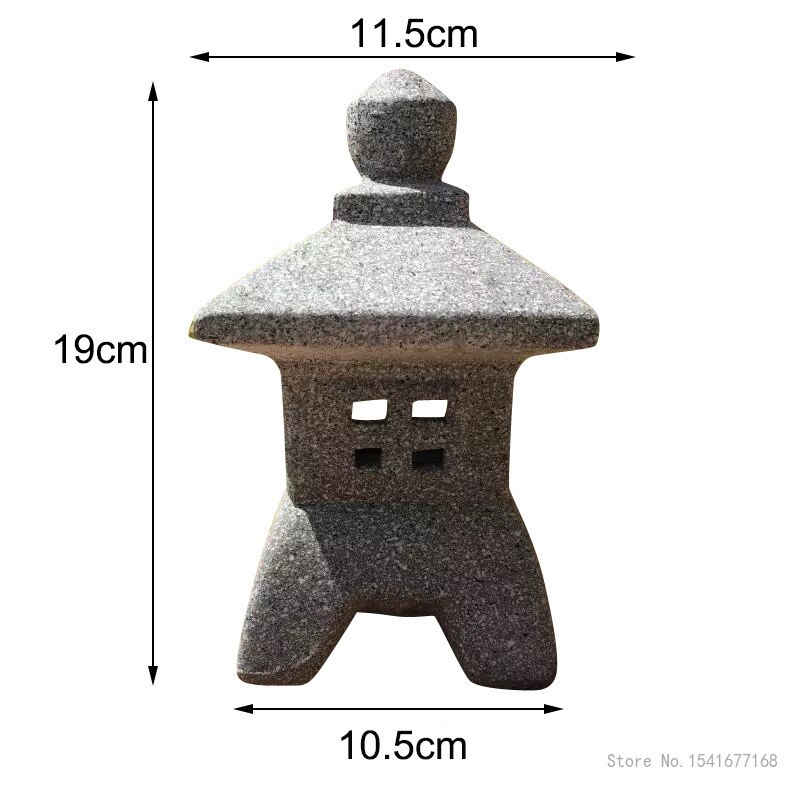 Decoratie Producten Binnenplaats Japanse Keramische Imitatie Steen Lamp Ornamenten Imitatie Marmer Rode Klei Japanse Tuin Lantaarn