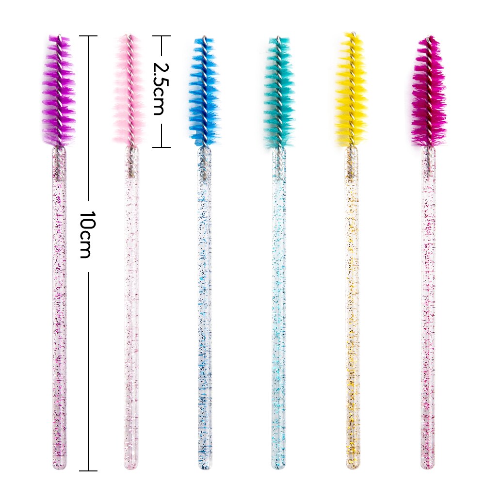 100 unids/pack nueva buena desechable pestañas maquillaje para pestañas cepillo Mini varitas de rímel de pincel para maquillaje herramienta de maquillaje