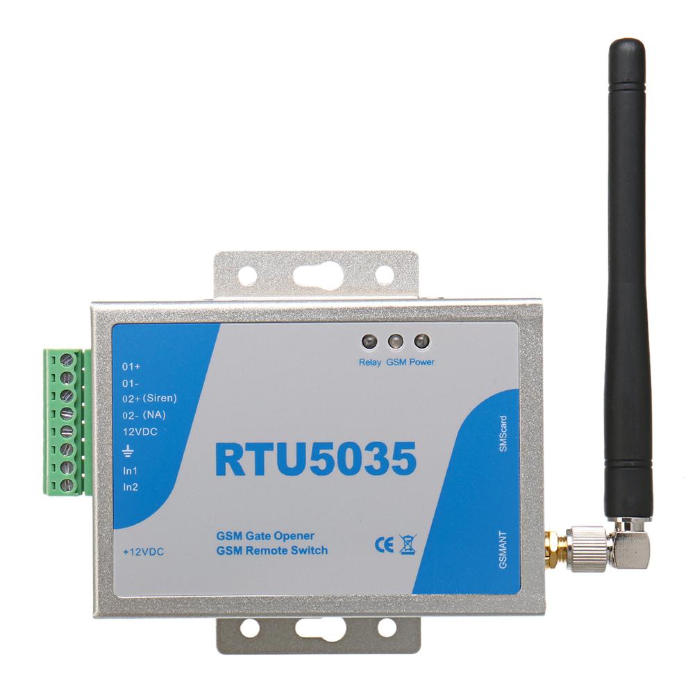 Rtu 5024 rtu 5035 2g gsm gate opener relay switch trådløs app fjernbetjening med antenne indbygget sms smart alert: Rtu 5035 gsm