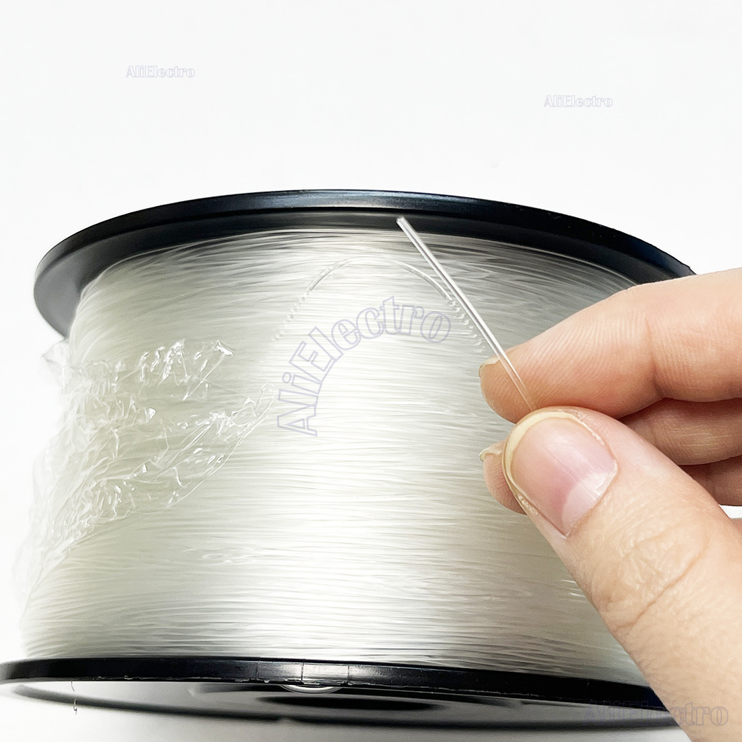 500m G657A2 Fiber 0.9mm diameter PVC Invisible Fiber Optical Cable Transparent Patch Cord Indoor SM Bend Insensitive Free shipp