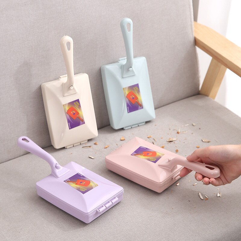 Household House Cleaning Brush Carpet Quilt Clean Tool With Handle Two-Wheel Brush Bedroom Floor Household Cleaning Supplies