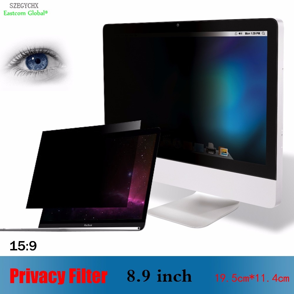 8.9 pollici 15:9 19.5cm * 11.4cm Monitor del Computer pellicola protettiva Laptop Privacy filtro antiriflesso proteggi schermo Notebook