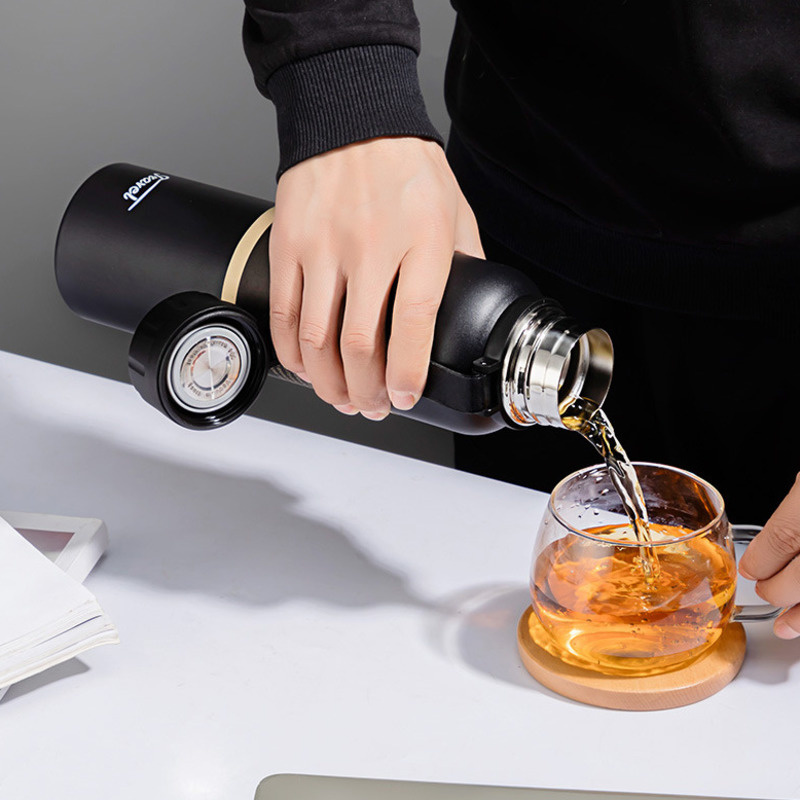 Water Bottle For Men Water Thermos Tea Vacuum Flask Vacuum Stainless Steel Flask Outdoor Tourism Movement Thermal Bottle