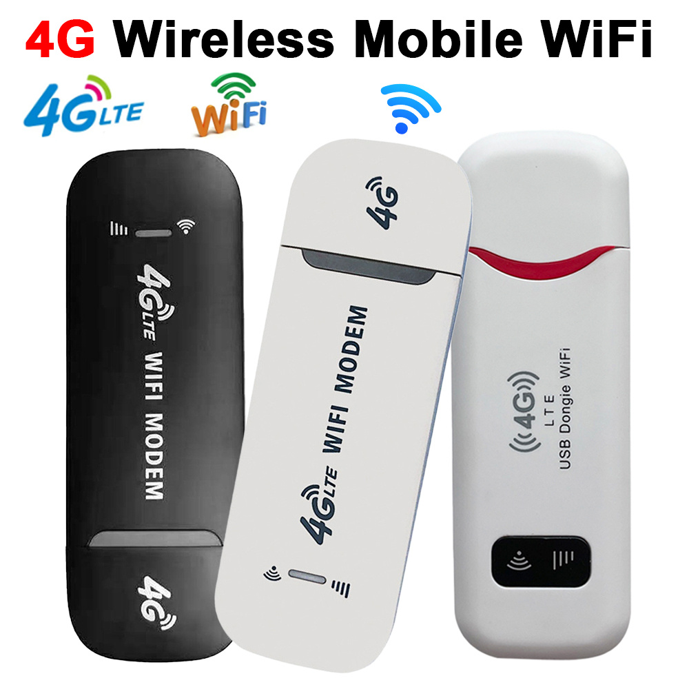 4G LTE USB Modem Dongle - 150Mbps WiFi Hotspot Router - Mobilt SIM Kort Netværkskort