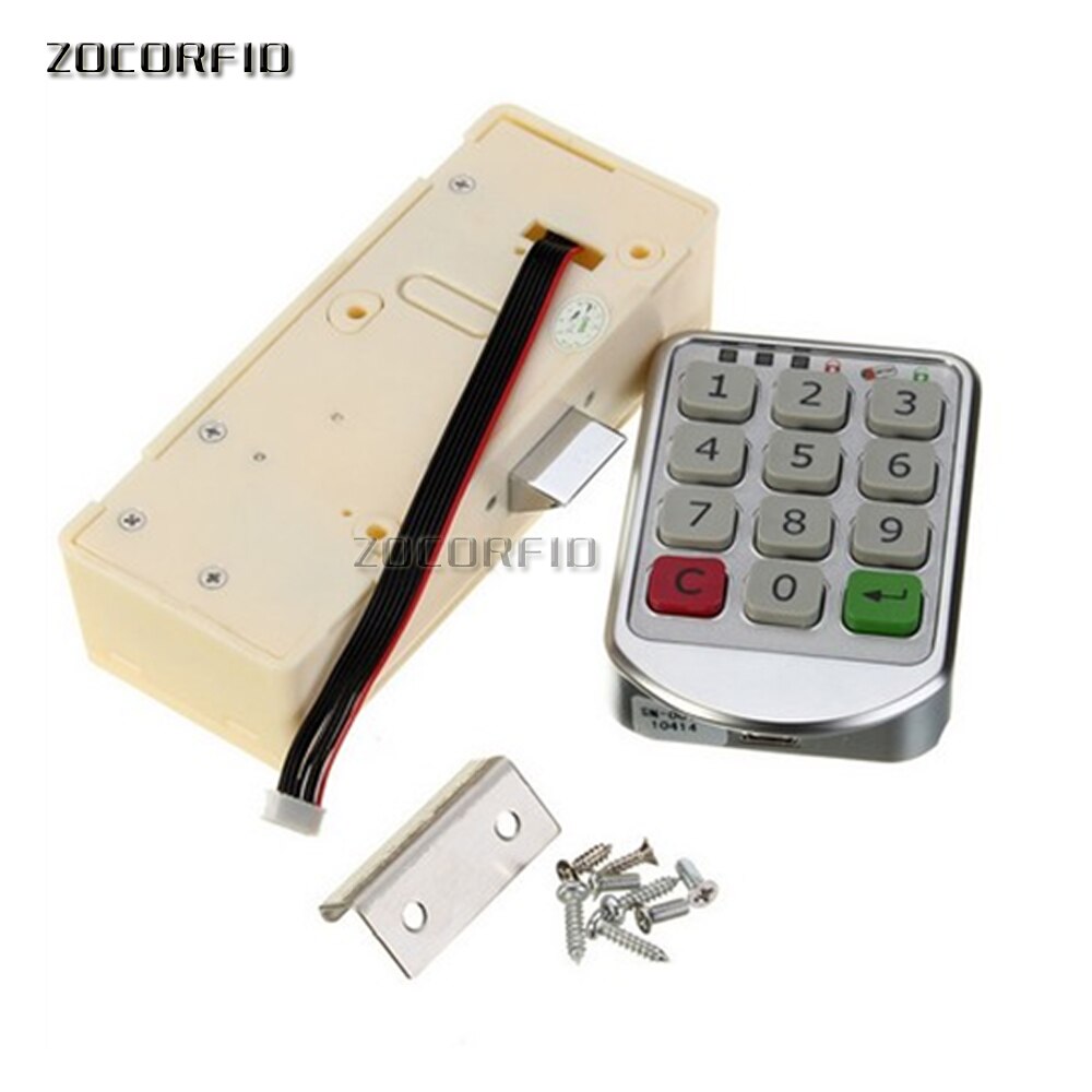 DIY Public or private Electronic password keypad locker digital cabinet lock for office /hotel/swimming pool: metal shell