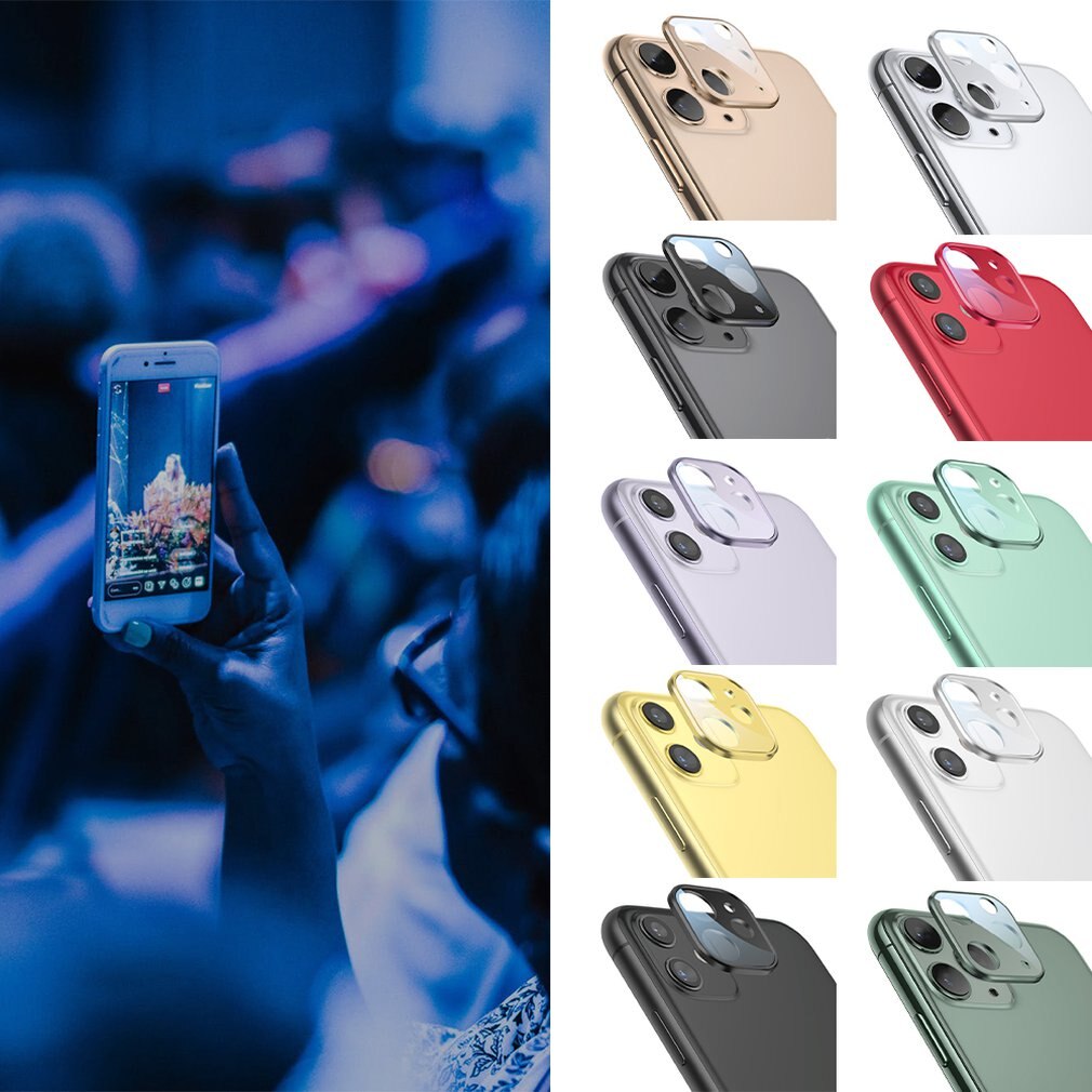 Mobile Phone Back Camera Lens Tempered Glass Protector Film For iPhone 11 Anti-Blu-ray Camera Lens Cover