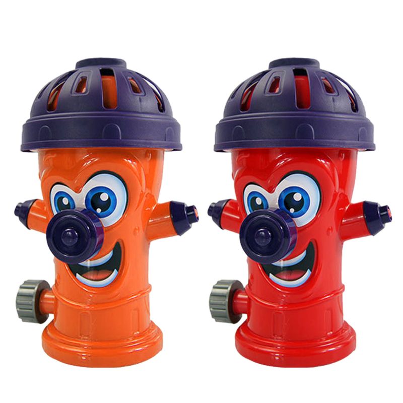 Outdoor Water Spray Sprinkler for Kids Backyard Spinning Fire Hydrant Sprinkler Toy for Toddlers Attaches to Standard Garden Hos