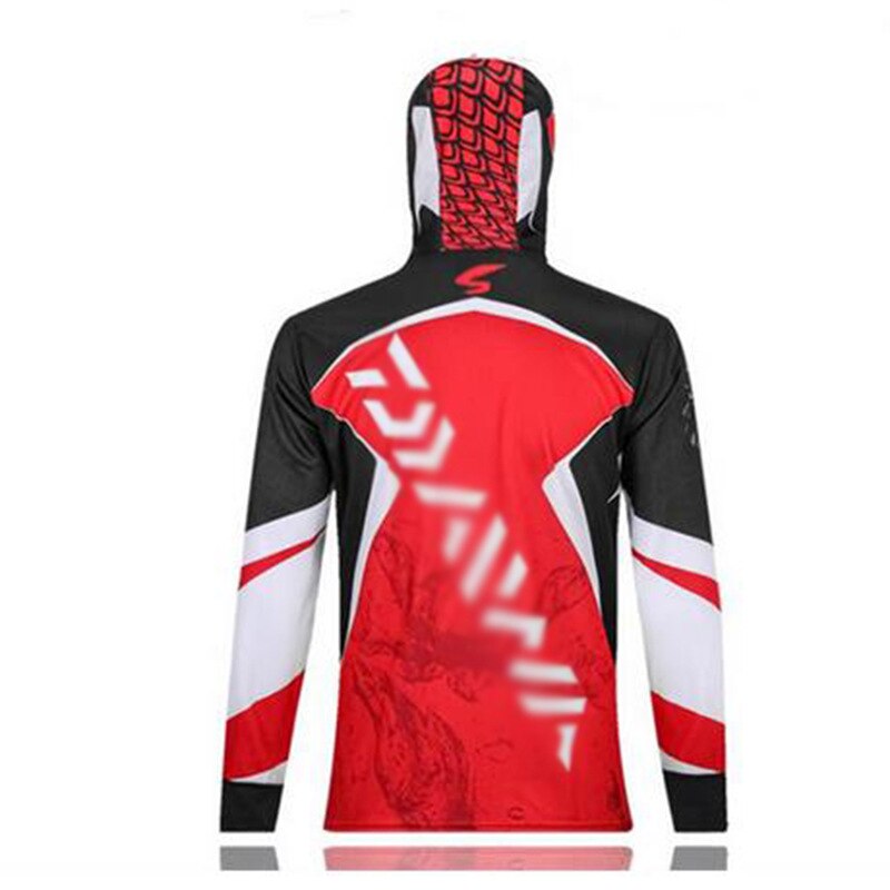 Ropa de Pesca con capucha para hombre, chaqueta impermeable de secado rápido, camisa de Pesca para senderismo, ciclismo, Pesca,