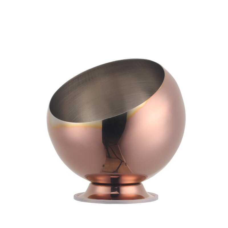 1Pcs Rvs Kruiden Container Kommen Spice Gereedschap Voedsel Opslag Voor Kruiden Knoflook Koriander Voor Openbaar Gebruik: Rose Gold 1pcs