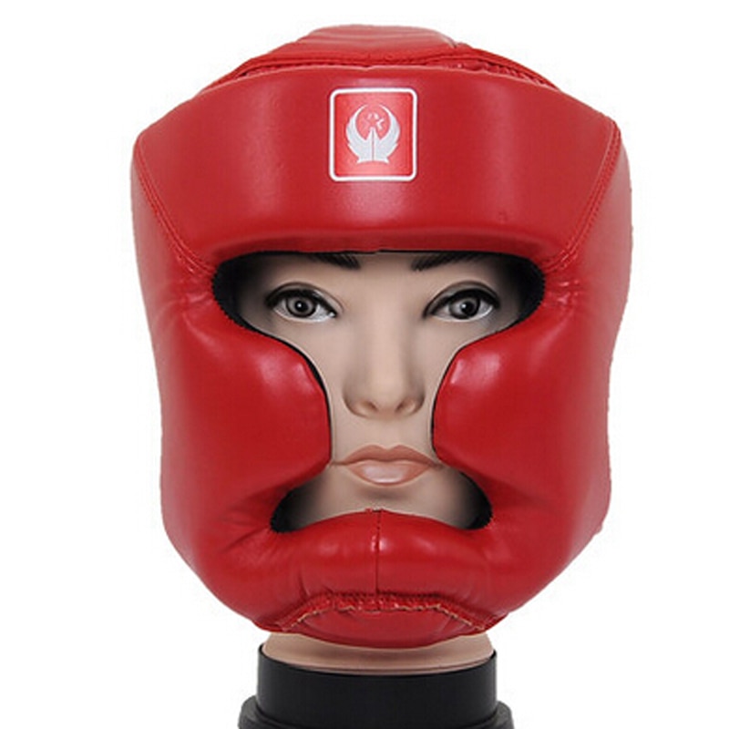 Neue Berufsausbildung Boxen Kopfschutz Sparring Zahnrad Helm MMA Muay thailändisch Casco trete Boxen Klammer Kopfbedeckungen Capacete