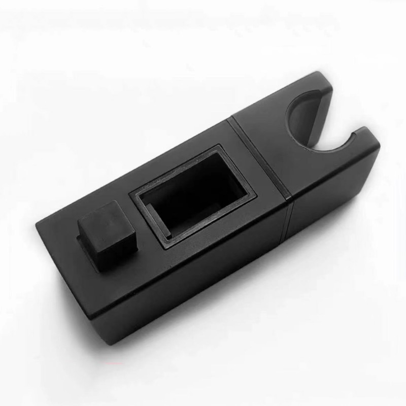 Shower Accessories Shower Head Bracket Adjustable Replacement Hand Shower Rack Square Bracket Holder for Bathroom Slide Pole: Dark Grey