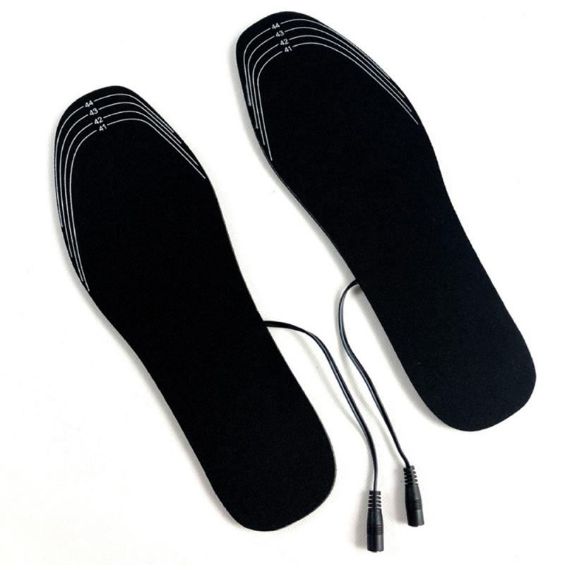 Plantillas calentadas con USB, calentador de zapatos con batería eléctrica recargable, plantilla térmica que mantiene el calor, para invierno
