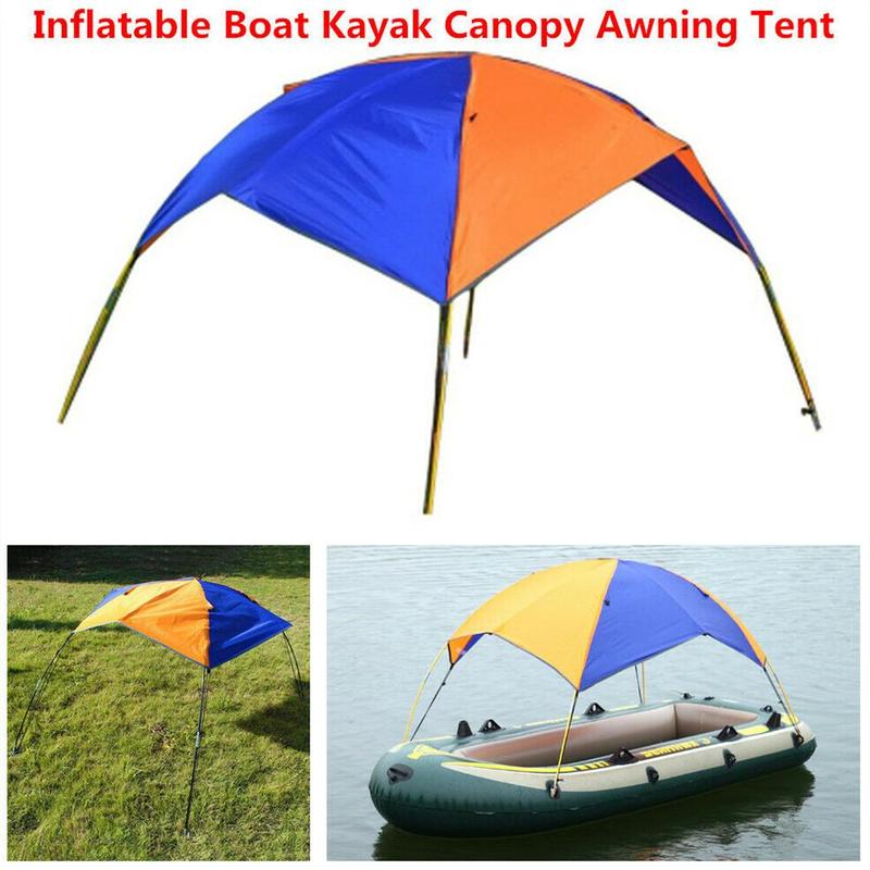 Schaduwdoek Opblaasbare Boot Rubberboot Luifel Vissen Shade Cover Zonnekap Vouwen Zonnescherm Tent Regen Onderdak Boot Accessoires