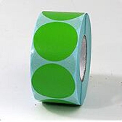 800 pcs Size 40mm Roll Sticker Thermal Label Sticker Printer Paper For Thermal Printer Water proof Oil proof Scratch proof: Green  800  pcs