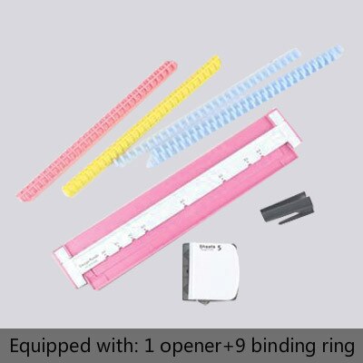 A4/A5/B5 Papier Cutter See Locher verlieren-Blatt Perforator Manuelle Sammelalbum Stanzen Maschine Büros Schule Verbindlich schreibwaren: 02Rosa