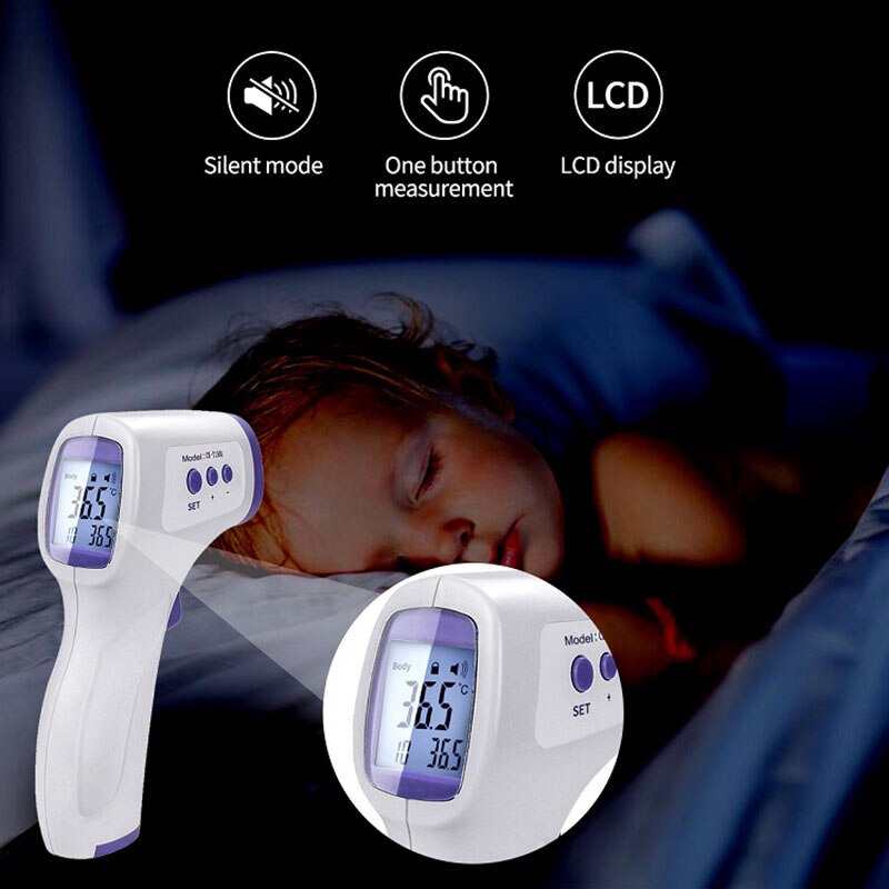 electric thermometer measure body temperature digital infrarred forehead thermometer non contact children thermometer