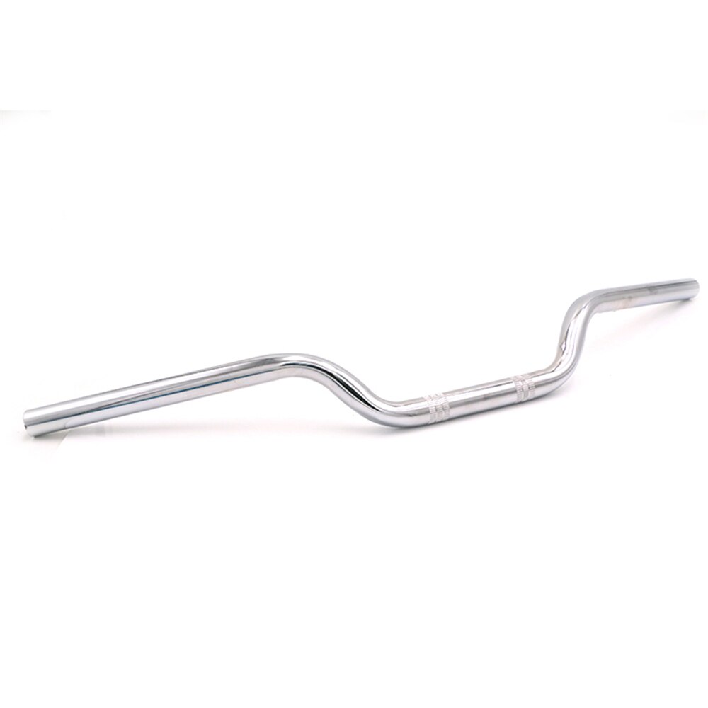 Guidon de moto, 25mm, pour Bobber Cruiser Sportster XL883 1200 Fatboy FLHR FLTR Vulcan blond C50, volant: Silver