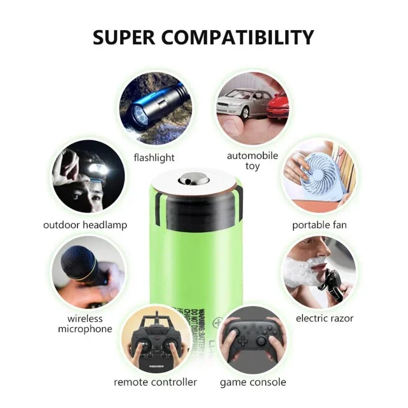 NCR18650 Battery Original Full Capacity 18650b 34B 3.7V 3400mAh Rechargeable Lithium Battery Flashlight Tip Battery