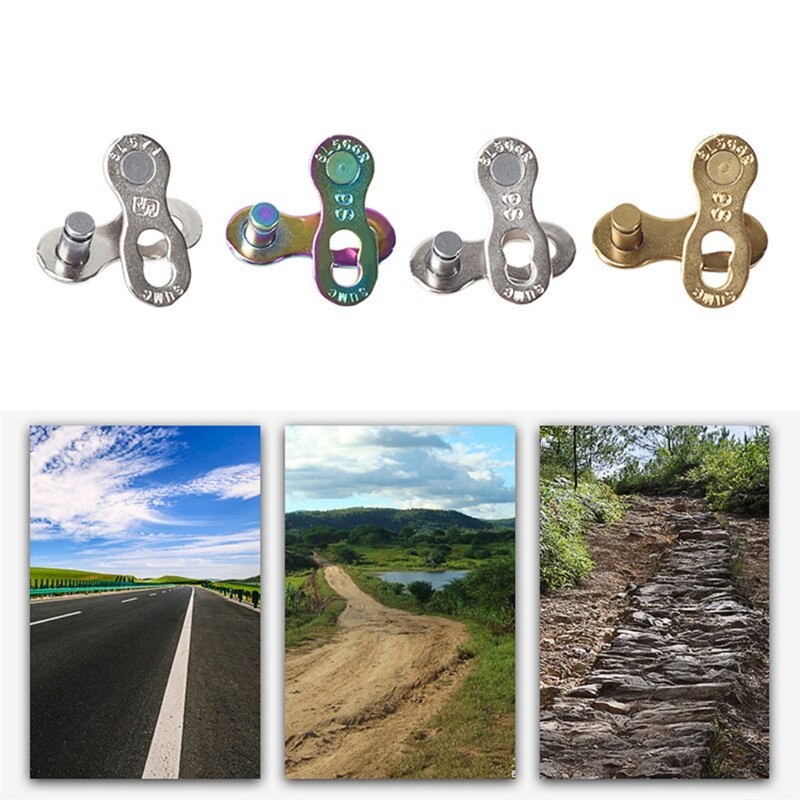 MTB Road Bike Bicycle Chain Quick Release Buckle Chain Buckles Speed Quick Release Buckle 6-12 Speed Disassembly Quickly Buckle