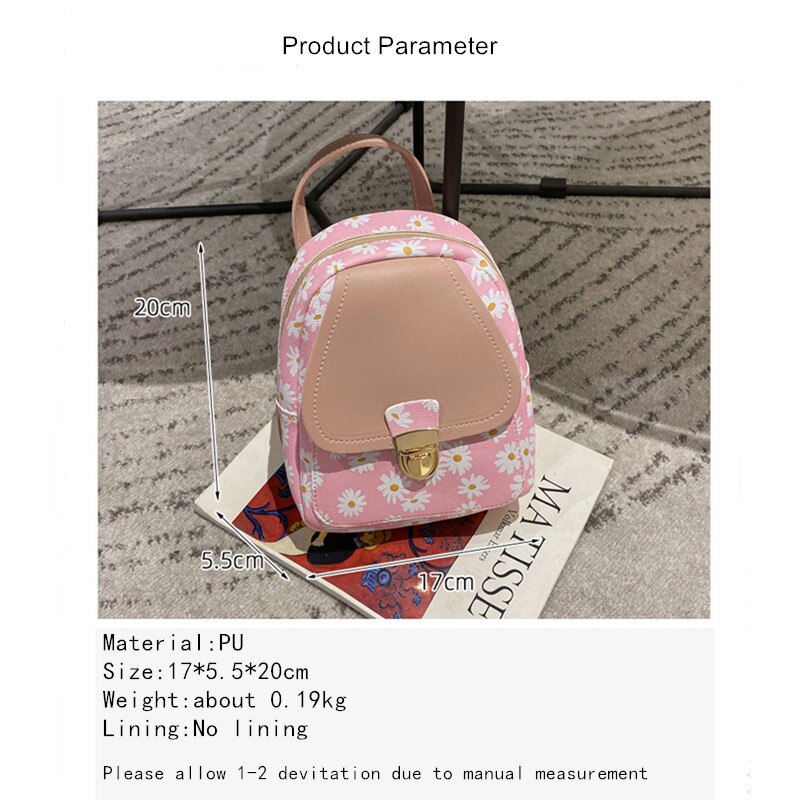 Vento marea mini rygsæk crossbody tasker til teenagepige kvinder skulder telefon pung koreansk stil trendy kvindelig taske