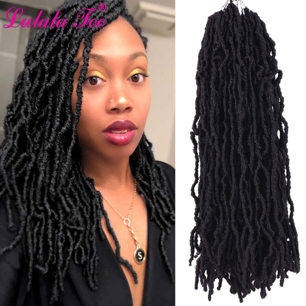 18 Inch Bobbi Boss Nu Locs Haak Hair 20 Strengen/Pak Ombre Faux Locs Gehaakte Vlechten Synthetische Vlechten Haar voor Zwarte Vrouwen