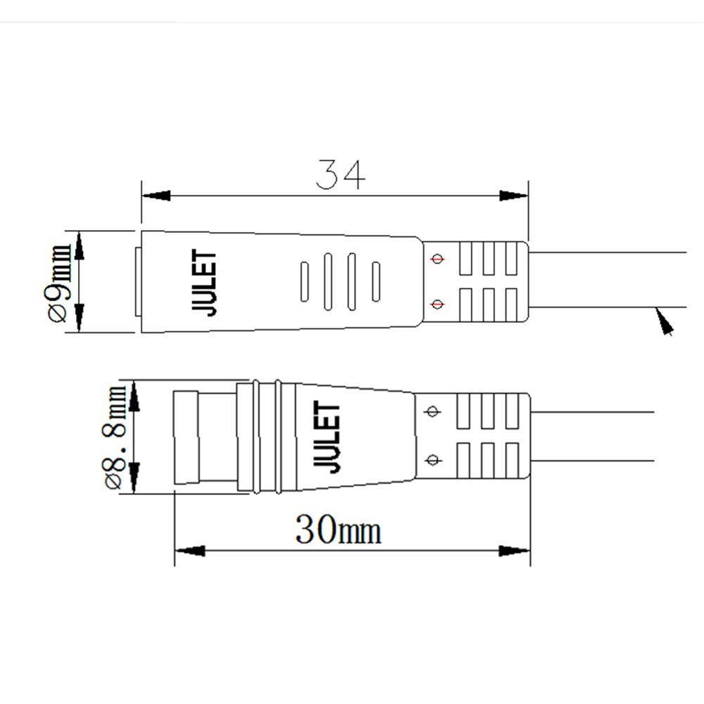 2/3/4/5 Pin Kabel Ebike Display Connector Waterdichte Connector Signaallijn 80Cm Elektrische Fiets Display Extension kabel Connector