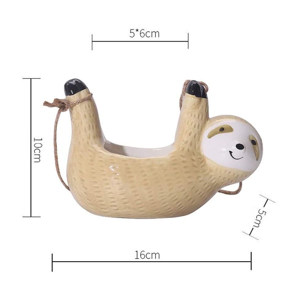 Succulent Pots Animal Planters Succulent Plant Pots Sloth Hanging Planter Hanging Flowerpot Indoor Outdoor Home Garden Decor