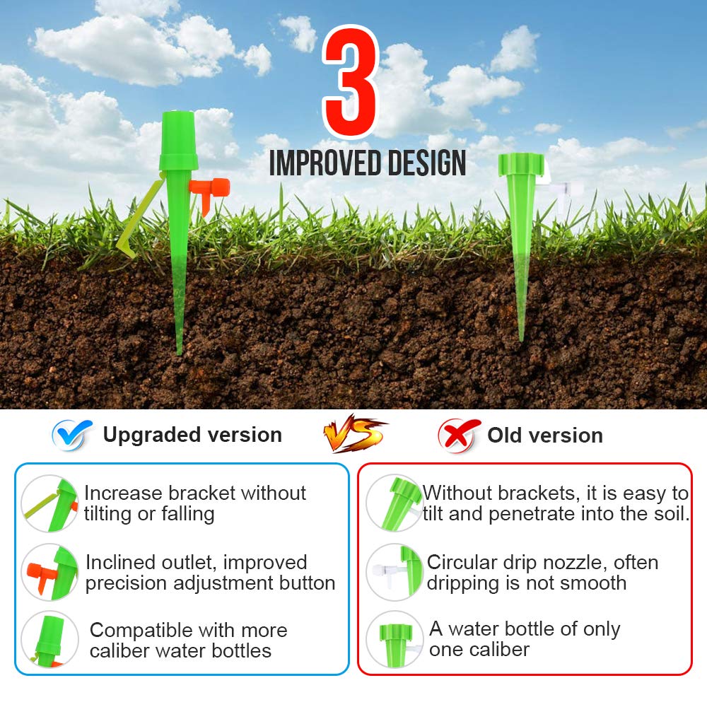 Garden Automatic Dripper Drip Irrigation System Bottle Ajustable Spike Watering Device for Indoor Outdoor Plants Flower