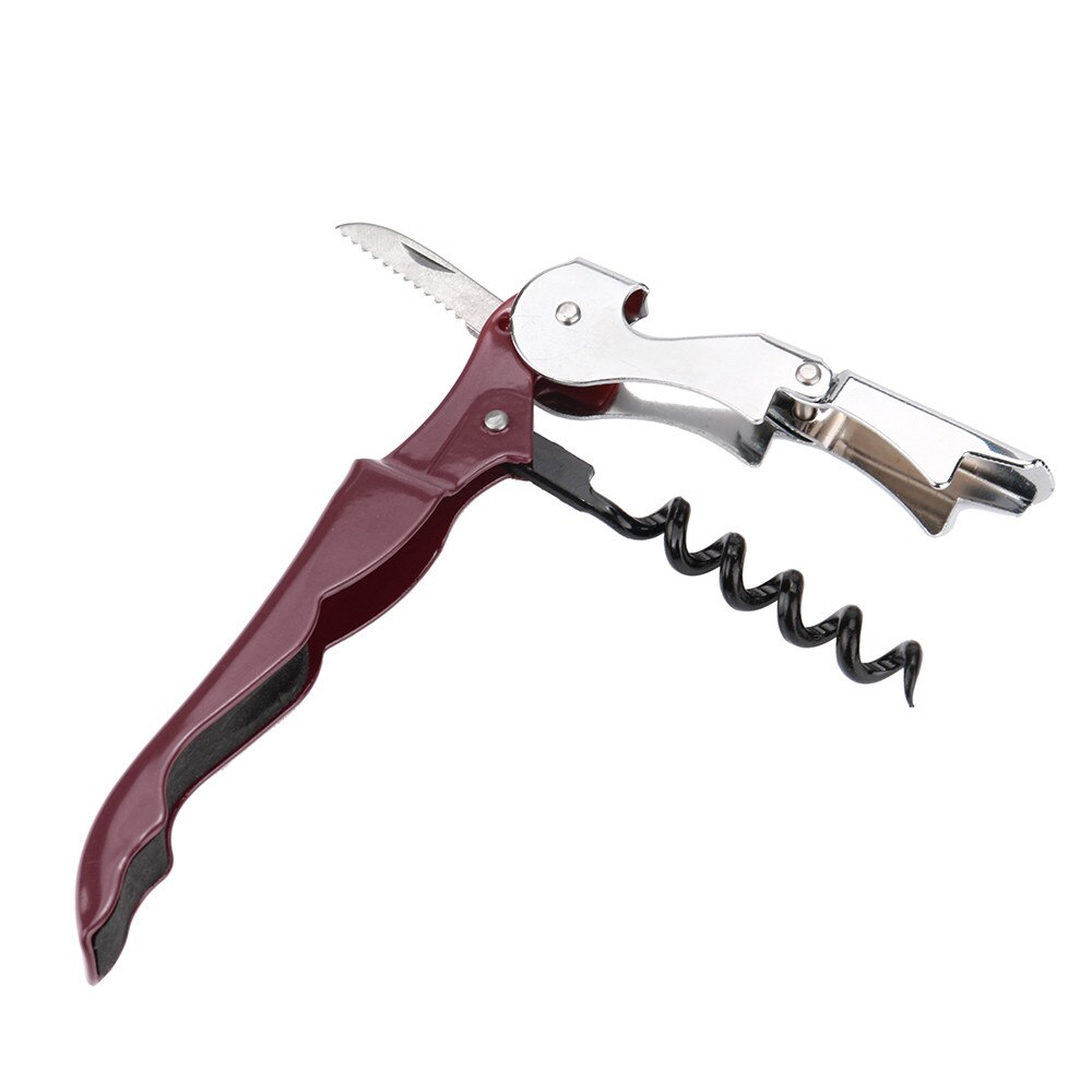 Rvs Kurk Schroef Corkscrew Multifunctionele Wijn Cap Opener OK Bier Cap Flesopener Keuken Bar Gereedschap Accessoires 1028: B